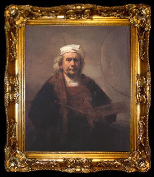 framed  REMBRANDT Harmenszoon van Rijn Self-portrait (mk33), ta009-2